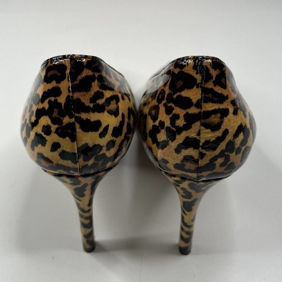 NEW Miu Miu Cheetah Pointed High Heels Size 6 Women’s Brown - Picture 5 of 7